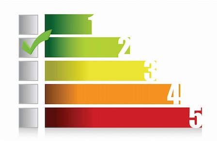 colorful graph illustration and checkmark design over white Stock Photo - Budget Royalty-Free & Subscription, Code: 400-06427215