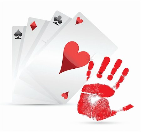 simsearch:400-05081220,k - great hand playing cards concept illustration design Foto de stock - Super Valor sin royalties y Suscripción, Código: 400-06427352