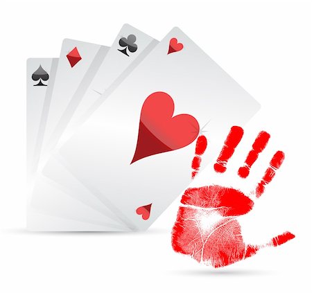 simsearch:400-05081220,k - great hand playing cards concept illustration design Foto de stock - Super Valor sin royalties y Suscripción, Código: 400-06427538