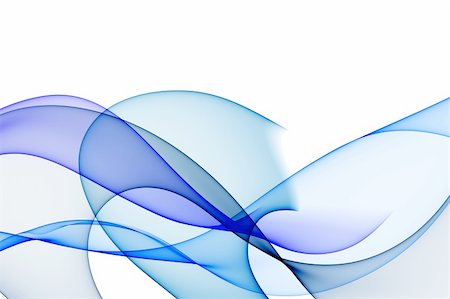 serp (artist) - Glatte Wellen von Tönen von blau auf weißem Hintergrund Stockbilder - Microstock & Abonnement, Bildnummer: 400-06427809