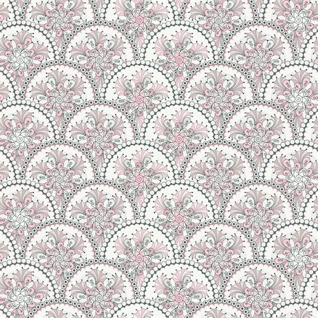 simsearch:400-06080425,k - Gentle  pastel vintage seamless pattern with circles (vector) Stock Photo - Budget Royalty-Free & Subscription, Code: 400-06428113