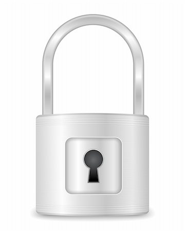 simsearch:400-06419591,k - Metallic lock with key hole, vector eps10 illustration Stock Photo - Budget Royalty-Free & Subscription, Code: 400-06428842