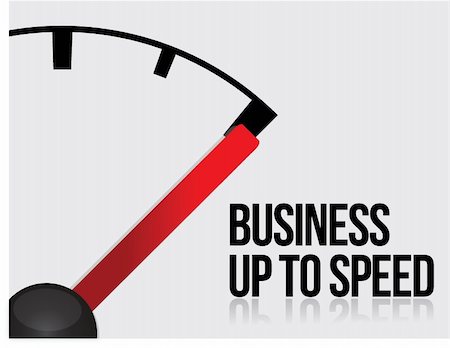 Business up to speed concept illustration design over white Foto de stock - Super Valor sin royalties y Suscripción, Código: 400-06429690