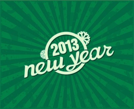 ringed seal - Holiday retro text "NEW YEAR" on a green grunge background. Exclusive hand font. Stock Photo - Budget Royalty-Free & Subscription, Code: 400-06429693