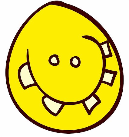 Emotional funny smiley. Done in comic doodle style. Stock Photo - Budget Royalty-Free & Subscription, Code: 400-06420369