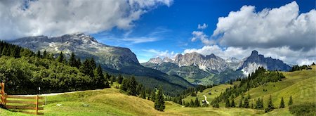 view of the mount alta badia  - Italy Stock Photo - Budget Royalty-Free & Subscription, Code: 400-06420885