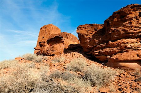 simsearch:400-04752077,k - Wupatki National Monument on the Colorado Plateau in Arizona Stock Photo - Budget Royalty-Free & Subscription, Code: 400-06421344
