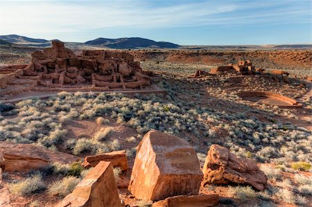 simsearch:400-04752077,k - Wupatki National Monument on the Colorado Plateau in Arizona Stock Photo - Budget Royalty-Free & Subscription, Code: 400-06421345