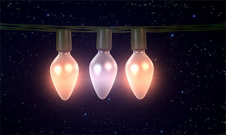 christmas light bulbs Stock Photo - Budget Royalty-Free & Subscription, Code: 400-06422828