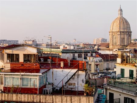 simsearch:862-06824996,k - Roofs of the Naples city. Italy Stock Photo - Budget Royalty-Free & Subscription, Code: 400-06423609