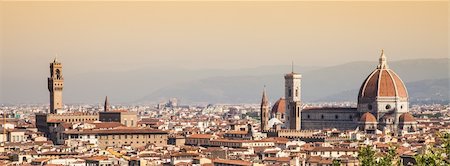 perseomedusa (artist) - Panoramic view from Piazzale Michelangelo in Florence - Italy Fotografie stock - Microstock e Abbonamento, Codice: 400-06423748