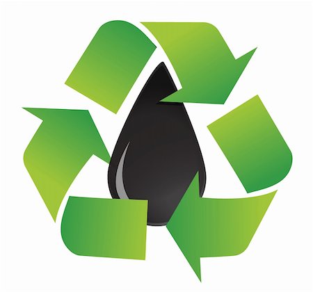 simsearch:400-04363429,k - recycle oil symbol illustration design over a white background design Stock Photo - Budget Royalty-Free & Subscription, Code: 400-06430817