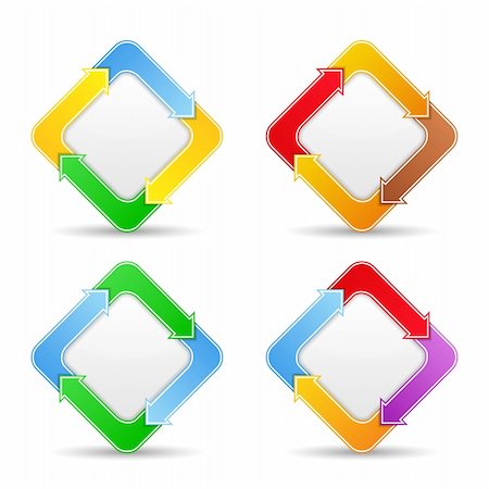 Set of buttons with arrows, vector eps10 illustration Stock Photo - Budget Royalty-Free & Subscription, Code: 400-06431005