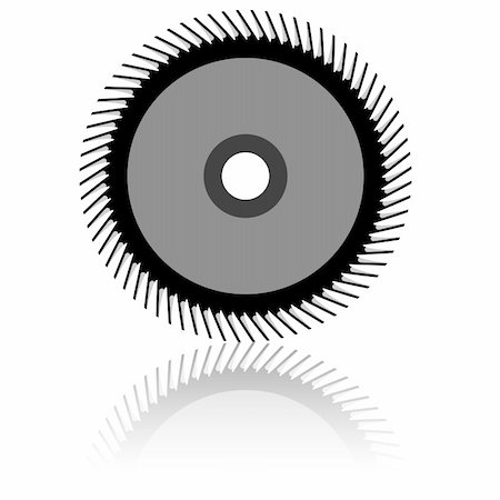 simsearch:400-03909659,k - Circular saw blade on a white background. Vector illustration. Stockbilder - Microstock & Abonnement, Bildnummer: 400-06454180