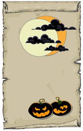 simsearch:400-08260546,k - halloween background,  this illustration may be useful as designer work Fotografie stock - Microstock e Abbonamento, Codice: 400-06454194