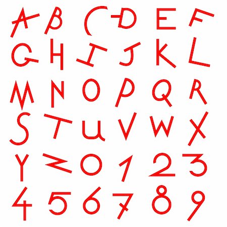 simsearch:400-04311628,k - Decorative alphabet vector  set Foto de stock - Royalty-Free Super Valor e Assinatura, Número: 400-06454367