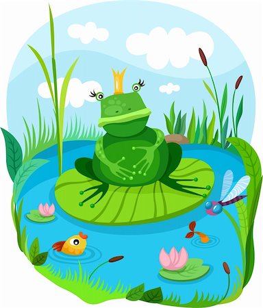 simsearch:400-04463752,k - vector illustration of a frog Stockbilder - Microstock & Abonnement, Bildnummer: 400-06454788