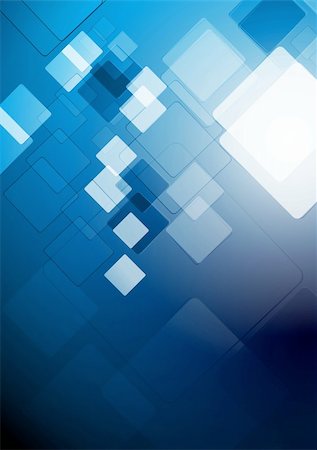 simsearch:400-06455397,k - Blue vector background with squares. Eps 10 Photographie de stock - Aubaine LD & Abonnement, Code: 400-06454886