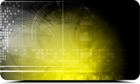 simsearch:400-06455397,k - Yellow hi-tech background. Vector illustration eps 10 Photographie de stock - Aubaine LD & Abonnement, Code: 400-06454891