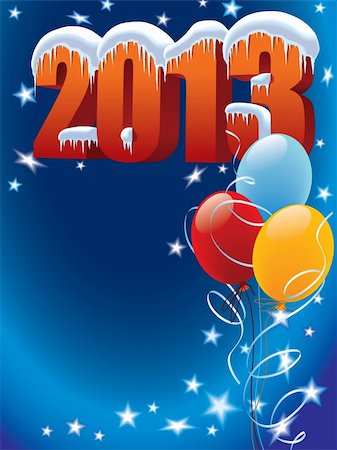 simsearch:400-07795877,k - New Year decoration ready for posters and cards Stock Photo - Budget Royalty-Free & Subscription, Code: 400-06455027