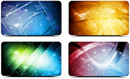 simsearch:400-06455397,k - Set of abstract colourful cards. Vector background eps 10 Photographie de stock - Aubaine LD & Abonnement, Code: 400-06455409