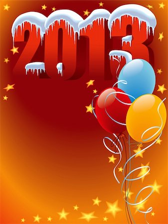 simsearch:400-07795877,k - New Year decoration ready for posters and cards Stock Photo - Budget Royalty-Free & Subscription, Code: 400-06455625