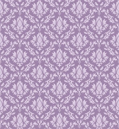 damask vector - Damask seamless vector pattern.  For easy making seamless pattern just drag all group into swatches bar, and use it for filling any contours. Stock Photo - Budget Royalty-Free & Subscription, Code: 400-06456103