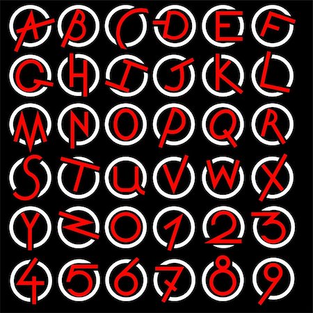 simsearch:400-04311628,k - Decorative alphabet vector  set Foto de stock - Royalty-Free Super Valor e Assinatura, Número: 400-06456151