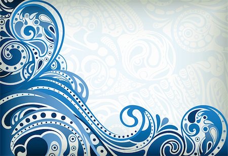seawater - Illustration of abstract curve background. Stock Photo - Budget Royalty-Free & Subscription, Code: 400-06456198