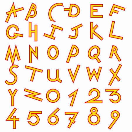 simsearch:400-04311628,k - Decorative alphabet vector  set Foto de stock - Royalty-Free Super Valor e Assinatura, Número: 400-06456350