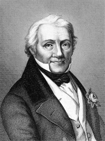 Salomon Heine (1767-1844) on engraving from 1859.  Merchant and banker in Hamburg. Engraved by T.Kuhner and published in Meyers Konversations-Lexikon, Germany,1859. Foto de stock - Super Valor sin royalties y Suscripción, Código: 400-06456545