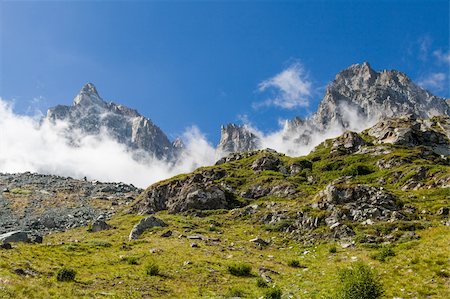 Path to the top of Monviso mountain, one of the most scenic mountain of Alps Stock Photo - Budget Royalty-Free & Subscription, Code: 400-06457103