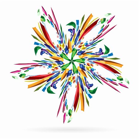 simsearch:400-04752261,k - Abstract colourful star. Illustration on white for your design. Photographie de stock - Aubaine LD & Abonnement, Code: 400-06458518