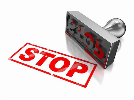 Stop stamp with red text isolated on a white background Foto de stock - Royalty-Free Super Valor e Assinatura, Número: 400-06459522