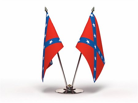 Miniature Flag of Confederate (Isolated with clipping path) Foto de stock - Royalty-Free Super Valor e Assinatura, Número: 400-06459797