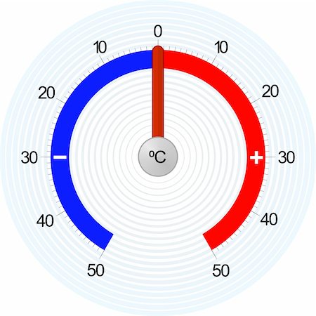 A device for measuring temperature. The illustration on a white background. Foto de stock - Super Valor sin royalties y Suscripción, Código: 400-06452290