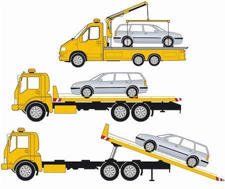 tow truck Stock Photo - Budget Royalty-Free & Subscription, Code: 400-06452627