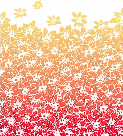 flower border design of rose - Vector illustration of pattern flowers Stock Photo - Budget Royalty-Free & Subscription, Code: 400-06452775