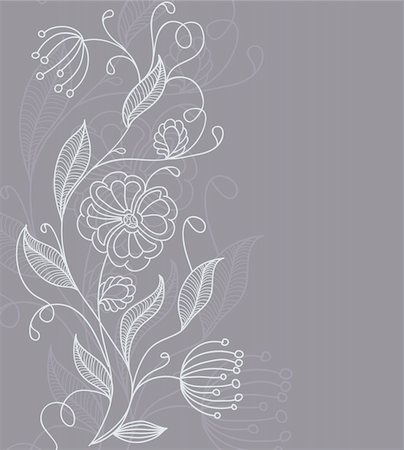 Vector illustration of pattern flowers Photographie de stock - Aubaine LD & Abonnement, Code: 400-06452770