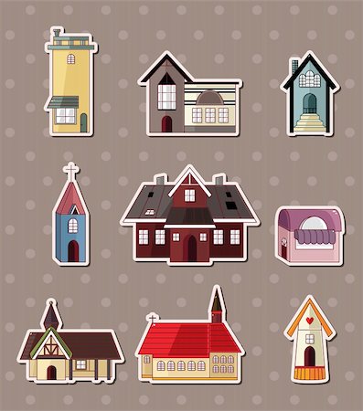 house stickers Stock Photo - Budget Royalty-Free & Subscription, Code: 400-06452913