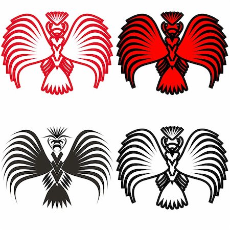 Eagle symbols and tattoo, vector illustration. Photographie de stock - Aubaine LD & Abonnement, Code: 400-06453076