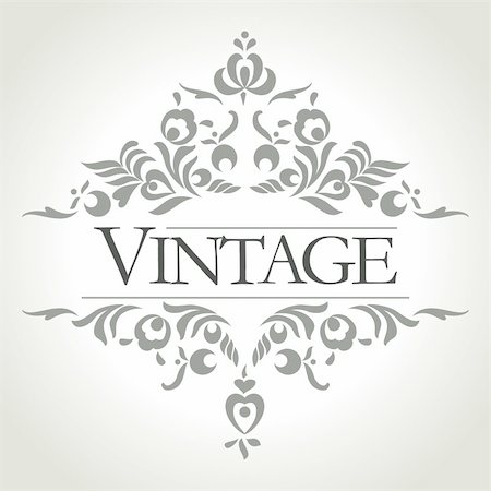 simsearch:400-04747052,k - vintage frame design - vector illustration Stock Photo - Budget Royalty-Free & Subscription, Code: 400-06453112