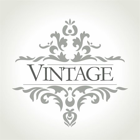 simsearch:400-04747052,k - vintage frame design - vector illustration Stock Photo - Budget Royalty-Free & Subscription, Code: 400-06453113