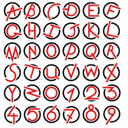 simsearch:400-04311628,k - Decorative alphabet vector  set Foto de stock - Royalty-Free Super Valor e Assinatura, Número: 400-06453131