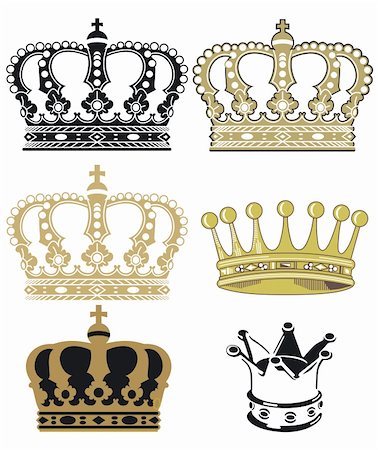 royal king symbol - crowns Stock Photo - Budget Royalty-Free & Subscription, Code: 400-06453289