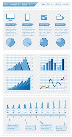 simsearch:400-06867961,k - Infographics elements with schedules. EPS10 vector illustration. Stock Photo - Budget Royalty-Free & Subscription, Code: 400-06453294