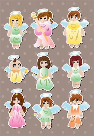 simsearch:400-07615708,k - angel stickers Stock Photo - Budget Royalty-Free & Subscription, Code: 400-06453553