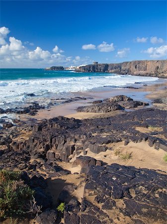 el cotillo fuerteventura - Northern Fuerteventura, edge of El Cotillo, beach Playa del Castillo Stock Photo - Budget Royalty-Free & Subscription, Code: 400-06464293