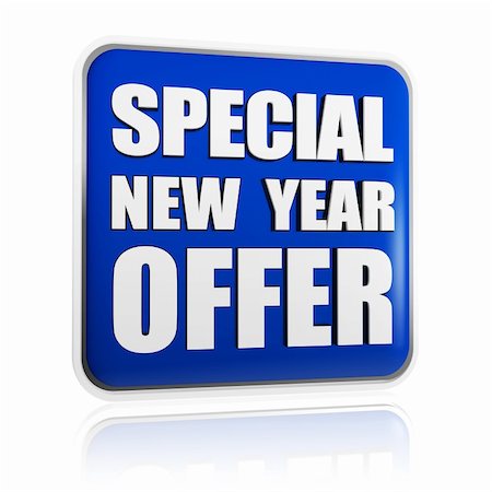 simsearch:400-04215457,k - special New Year offer 3d blue banner with white text, business concept Foto de stock - Super Valor sin royalties y Suscripción, Código: 400-06464308