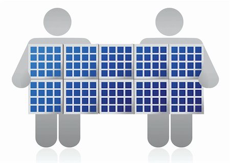 solar panel competition illustration design over a white background Stock Photo - Budget Royalty-Free & Subscription, Code: 400-06464477